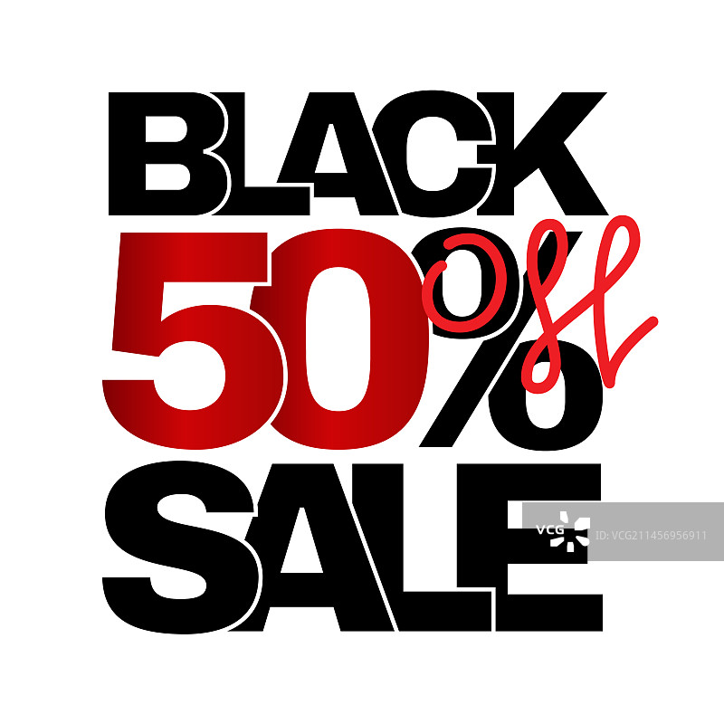 黑色星期五高达50%折扣促销图片素材