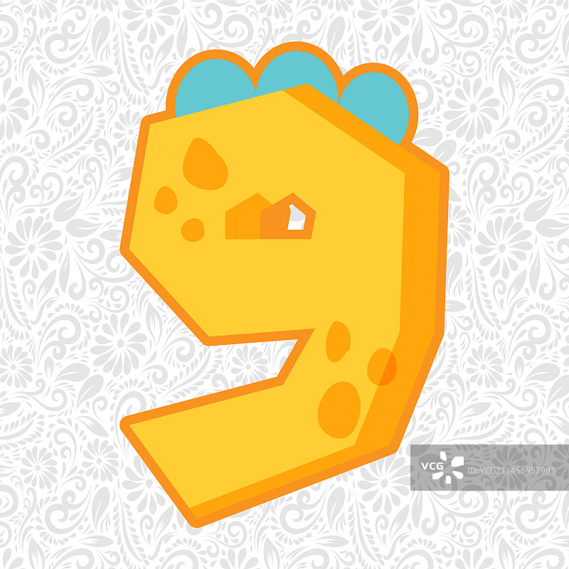 字母9艺术字体图片素材