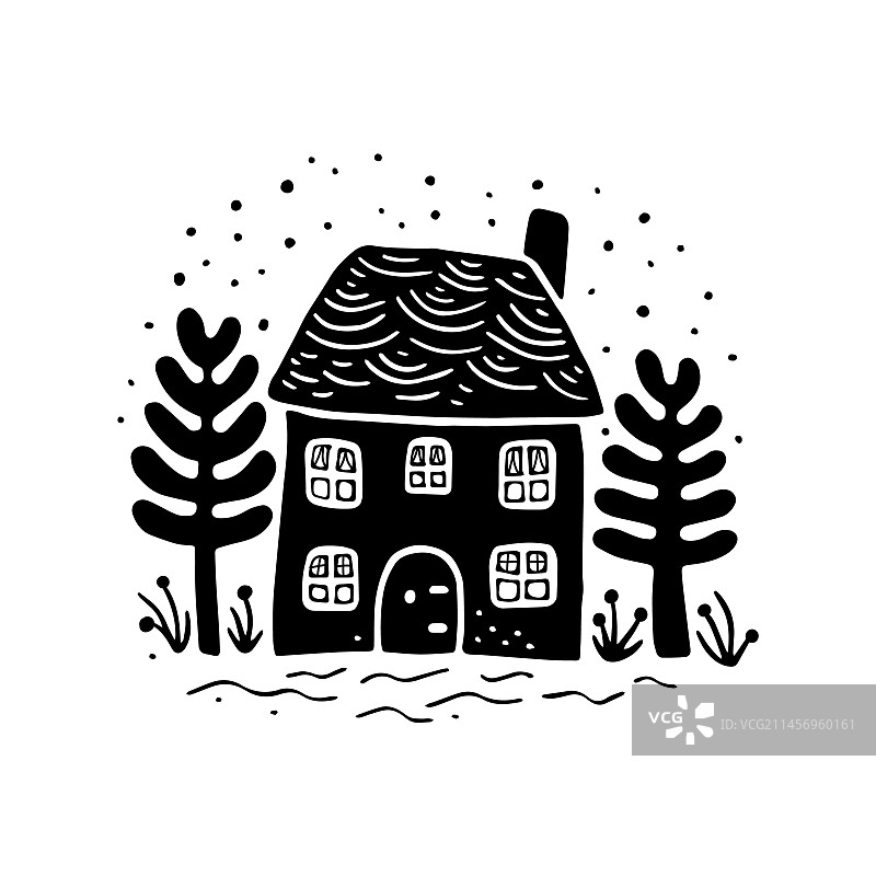 乡村小屋度假屋图片素材