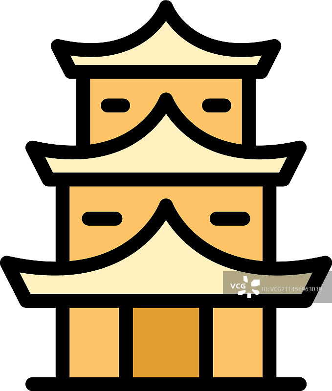 花园宝塔图标图片素材