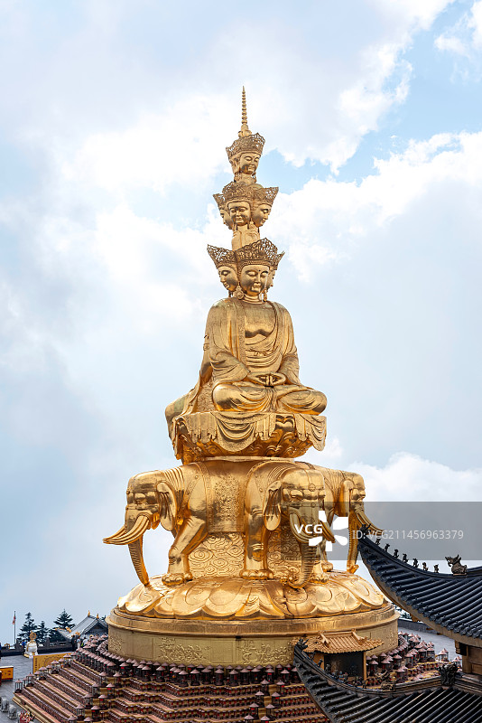 峨眉山金顶风景图片素材