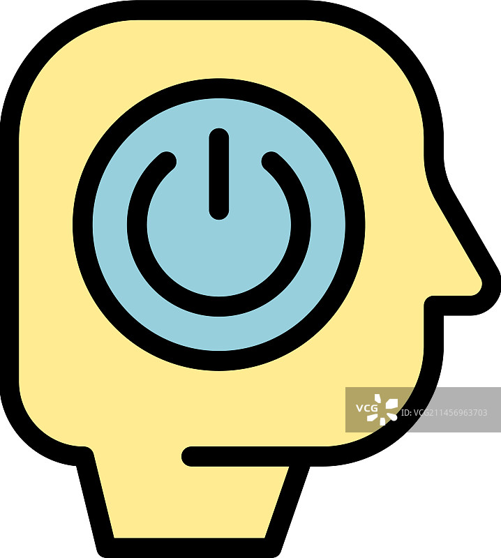 关闭舒适区图标（扁平风格）图片素材