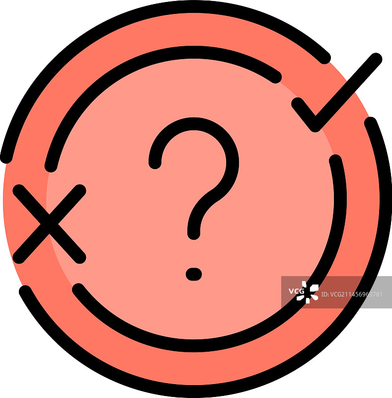 问答扁平图标图片素材