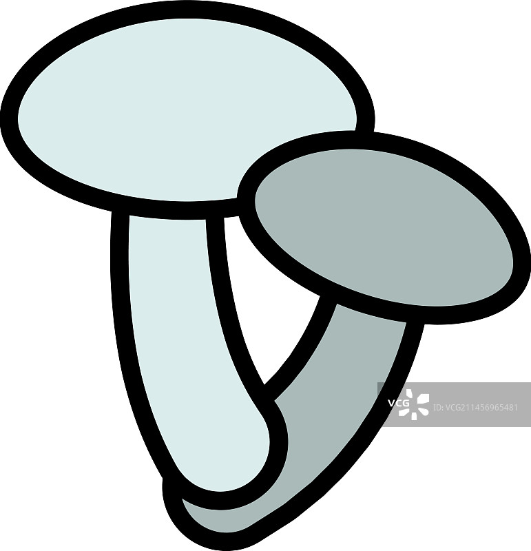 扁平蘑菇图标图片素材