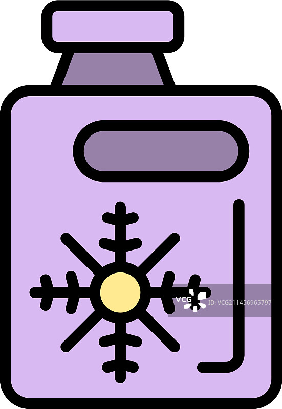 发动机防冻液图标（扁平风格）图片素材