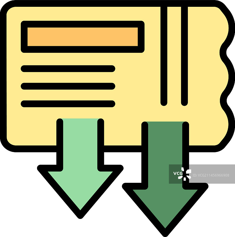 电影票图标（扁平风格）图片素材