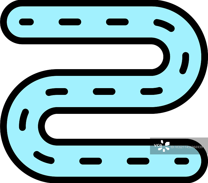 地图赛道扁平图标图片素材