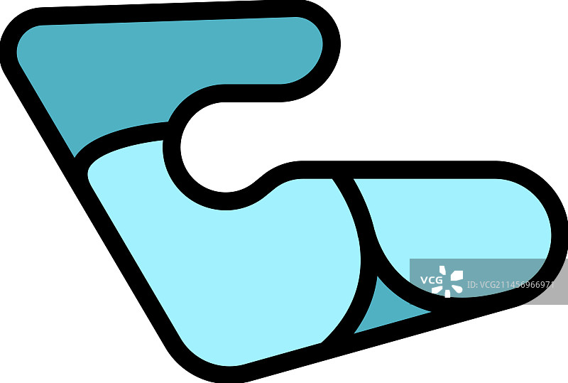 赛车跑道扁平图标图片素材