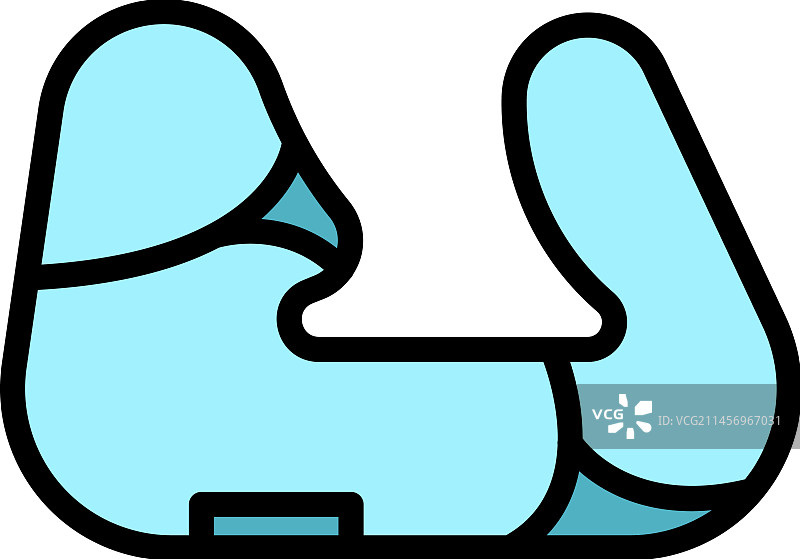 赛道图标（扁平风格）图片素材