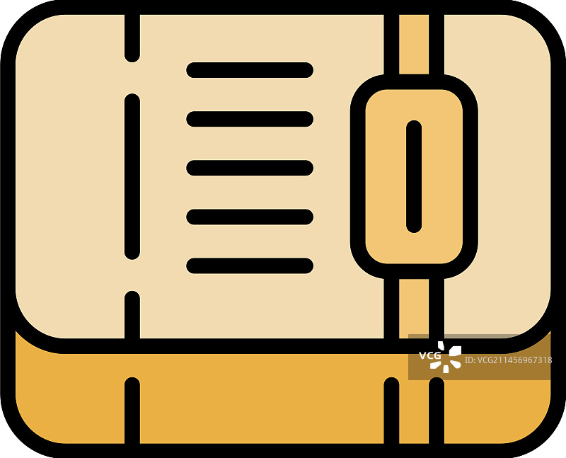 博物馆标签扁平图标图片素材