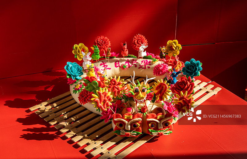 山西省非物质文化遗传作品-面塑花馍图片素材