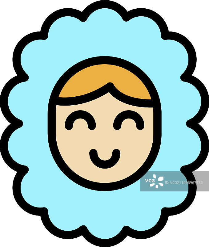 微笑的爱斯基摩女孩图标图片素材