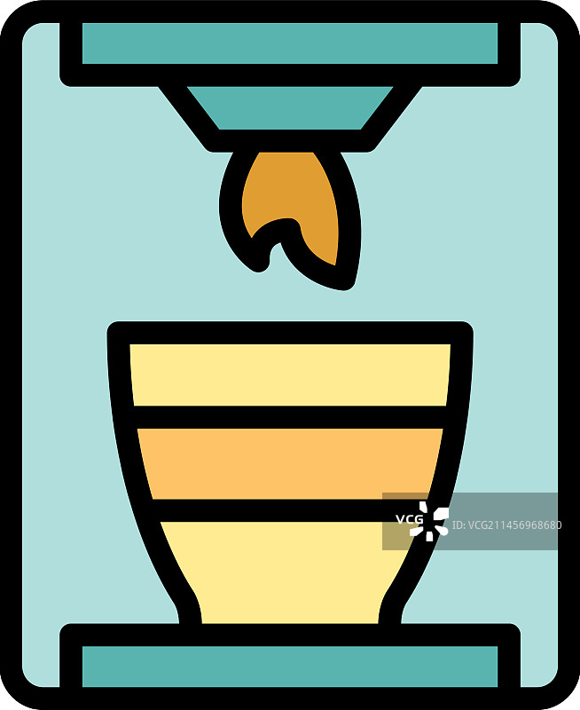 手工陶瓷扁平图标图片素材