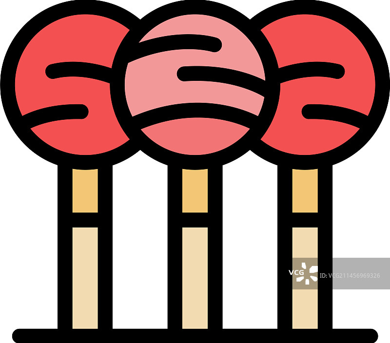 糖果扁平图标图片素材