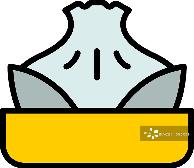 包子扁平化图标图片素材