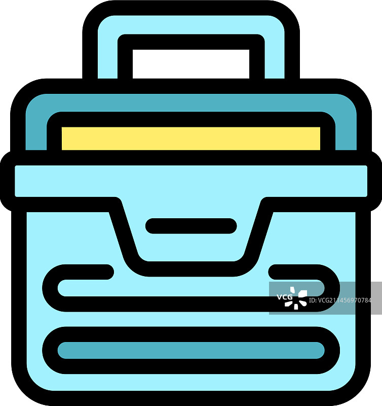 汽车工具箱扁平图标图片素材