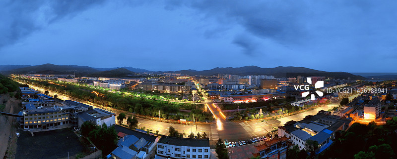 隆德晨景图片素材