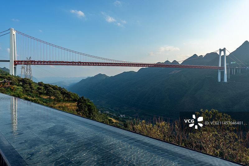 贵州关岭县坝陵河大桥风光图片素材
