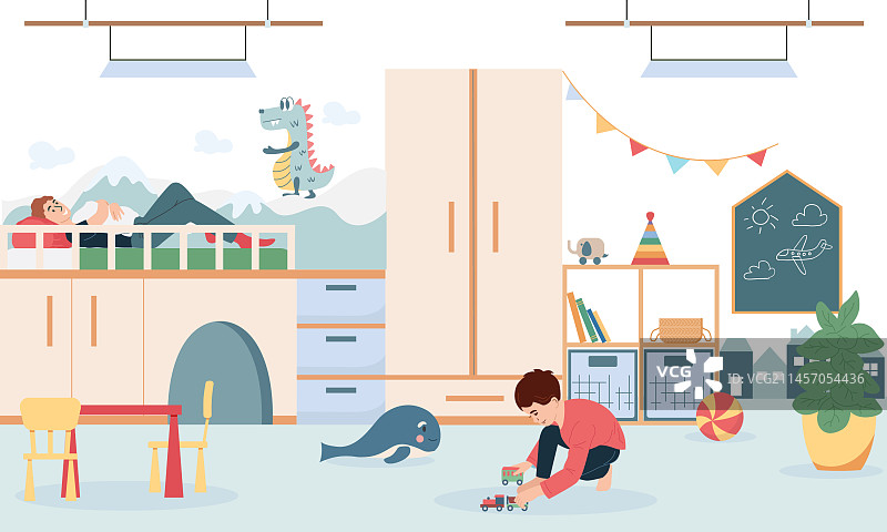 婴儿房背景图片素材