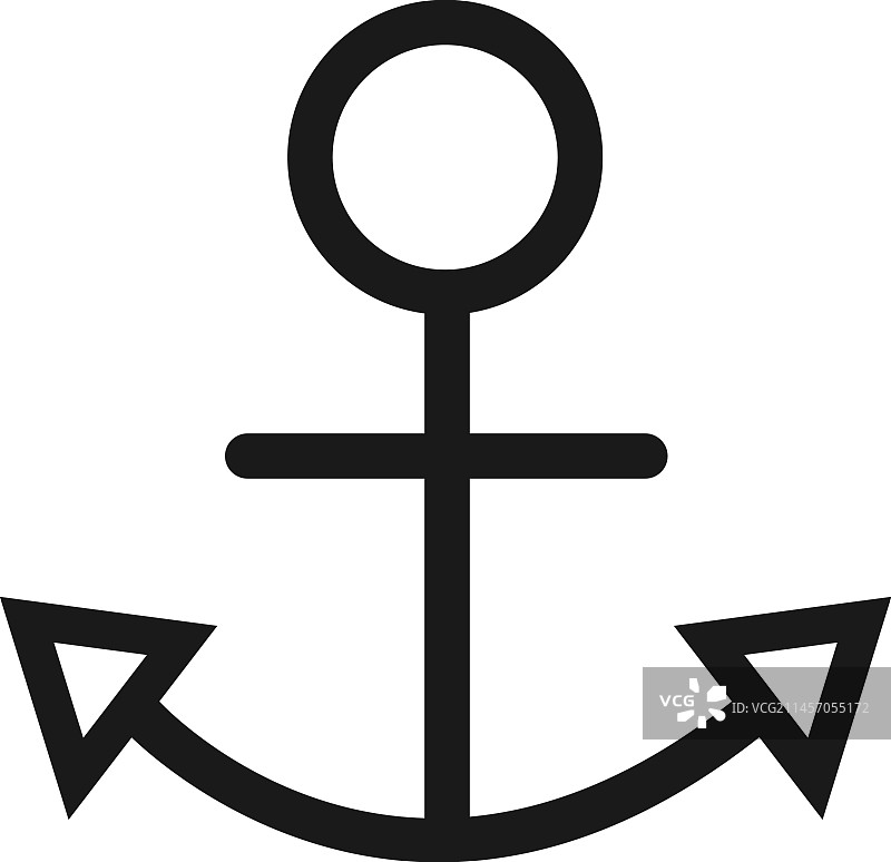船锚图标，海洋运输符号图片素材