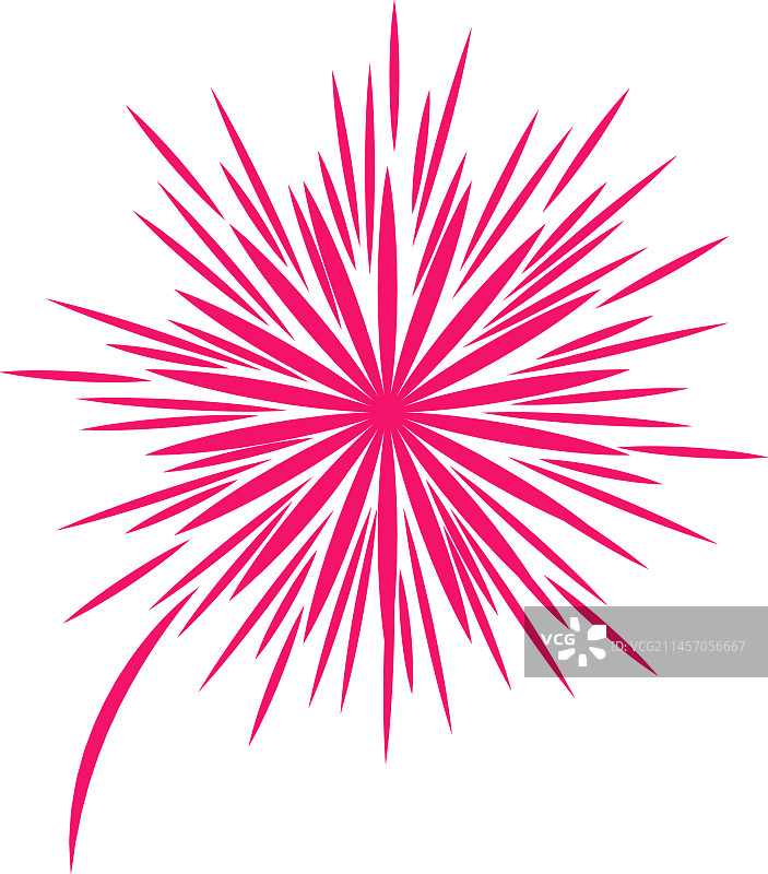 彩色烟花表演图标，节日庆祝图片素材