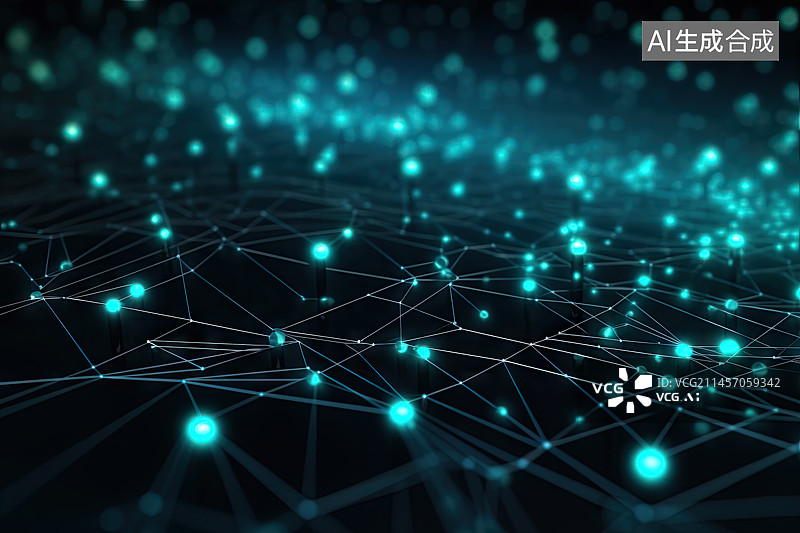 【AI数字艺术】科技概念背景图片素材