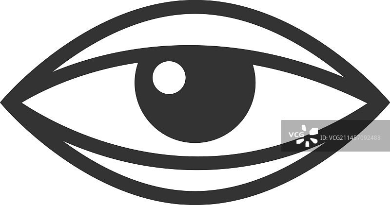 黑色眼睛视觉光学图标图片素材