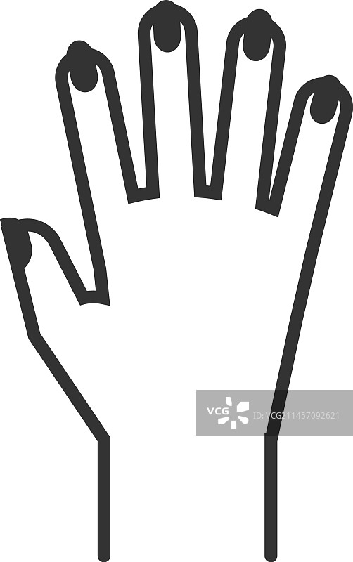 美甲图标，带指甲的美容院手部图片素材