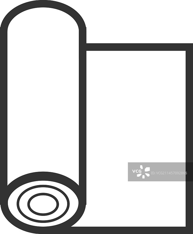 纺织品地毯卷线图标图片素材