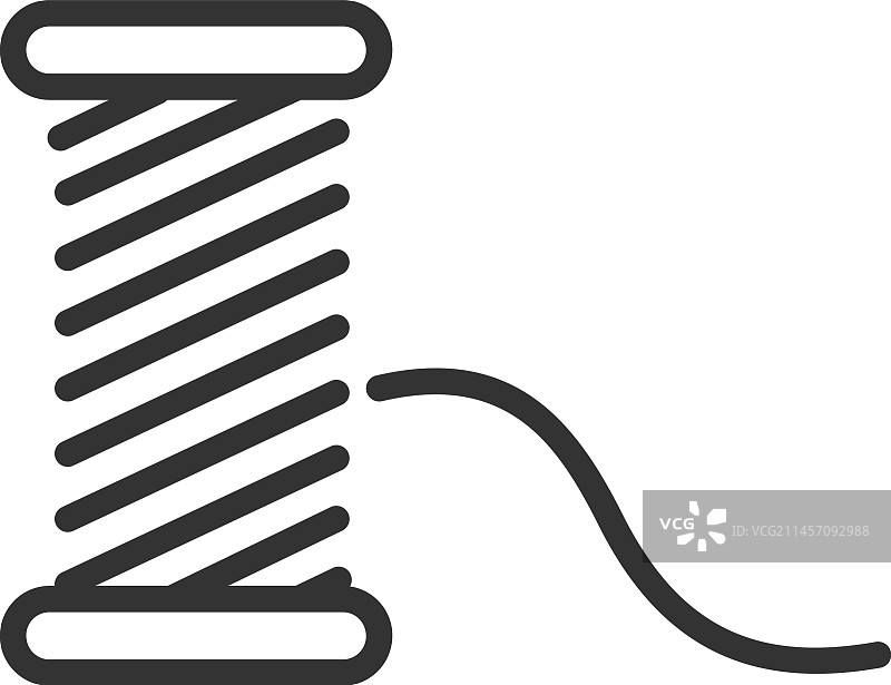 线轴线图标缝纫线裁剪符号图片素材