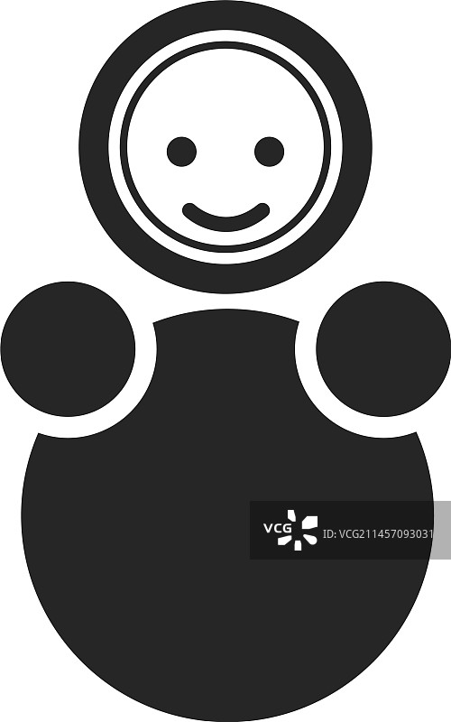 婴儿不倒翁玩具童年玩偶符号标志图片素材