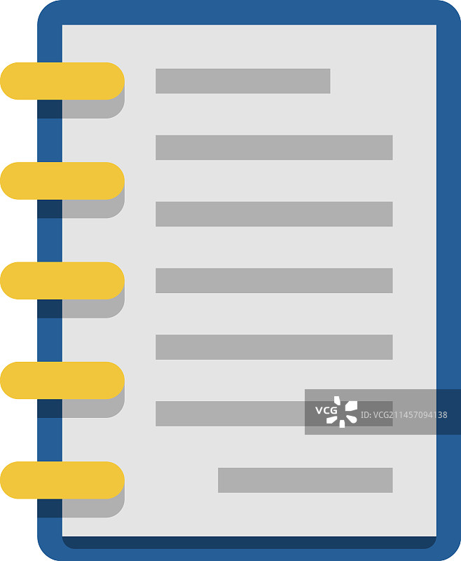 教科书图标笔记本纸张颜色符号图片素材