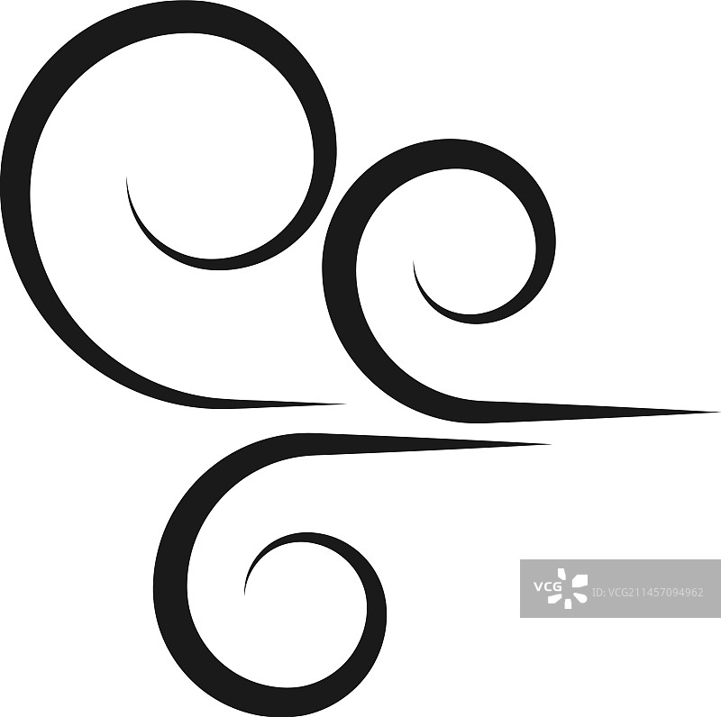 风向空气流动气象符号图片素材