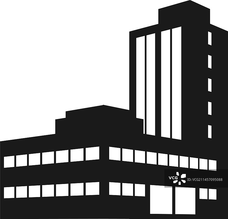黑色房地产标志城市建筑图标图片素材
