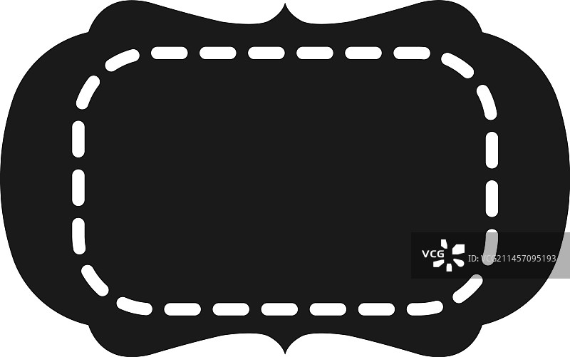 空白黑色贴片装饰徽章产品图片素材