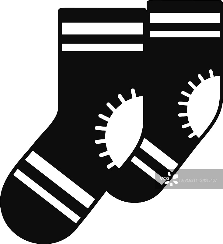 黑色针织袜图标图片素材