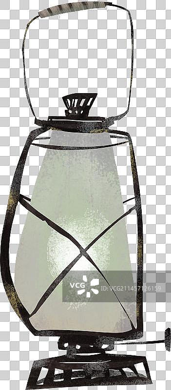 生锈的老式煤气灯照明元素图片素材