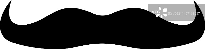 典雅黑色胡须卷发理发师图片素材