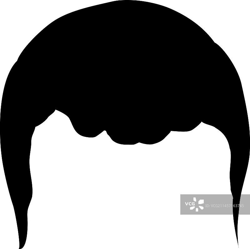 黑色男士发型模板图标图片素材