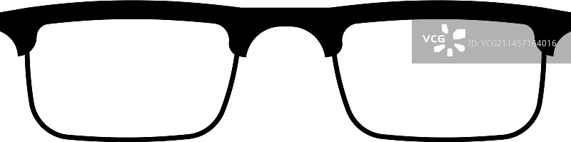 黑色眼镜框符号图片素材