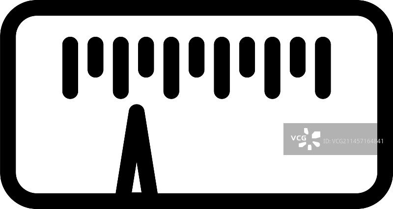 线性刻度指示器图标符号图片素材