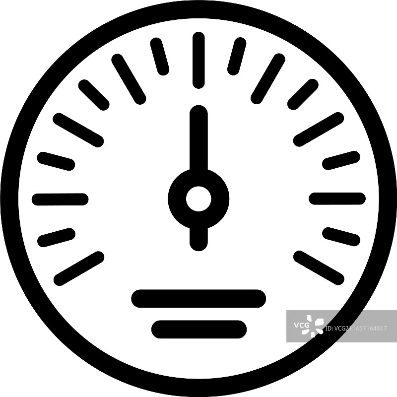 工业压力表线性符号图片素材