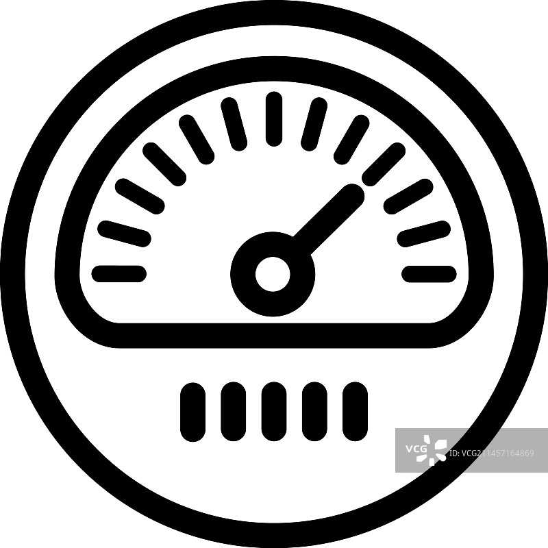 汽车速度计转速表线性图标图片素材