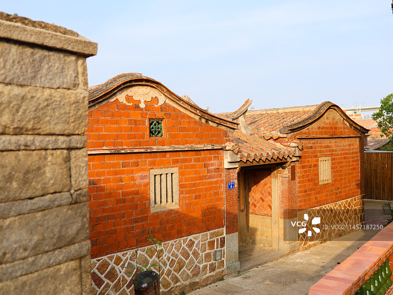 福建晋江著名旅游景点梧林传统村落风光图片素材