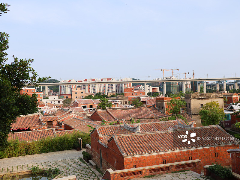 福建晋江著名旅游景点梧林传统村落风光图片素材