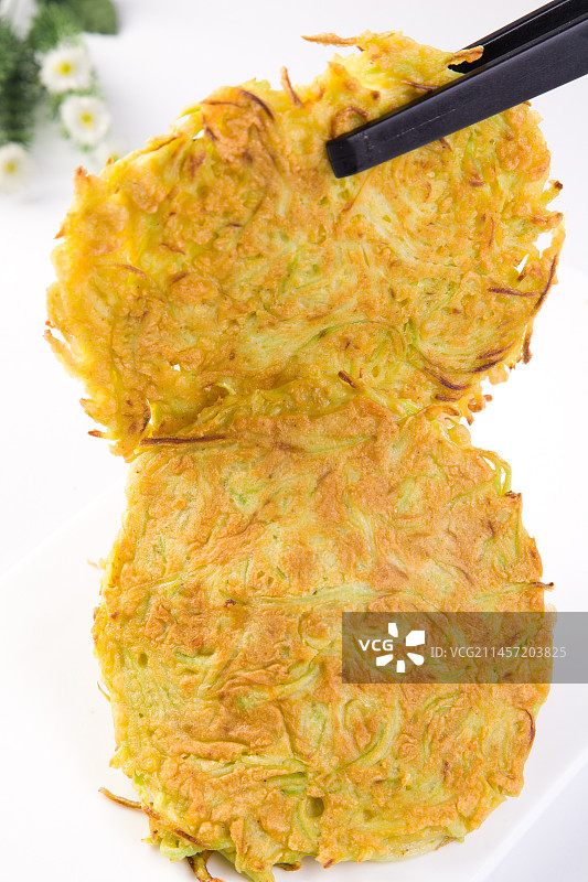 主食煎蔬菜饼图片素材
