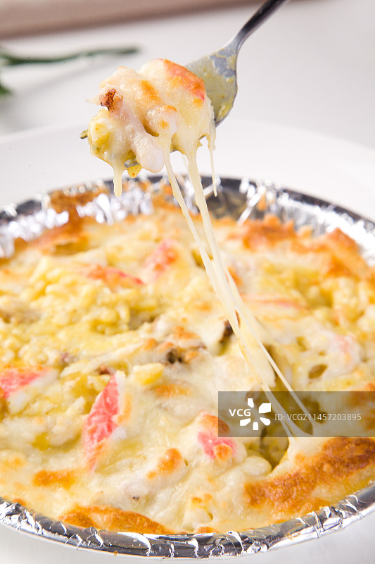 主食海鲜芝士饭图片素材