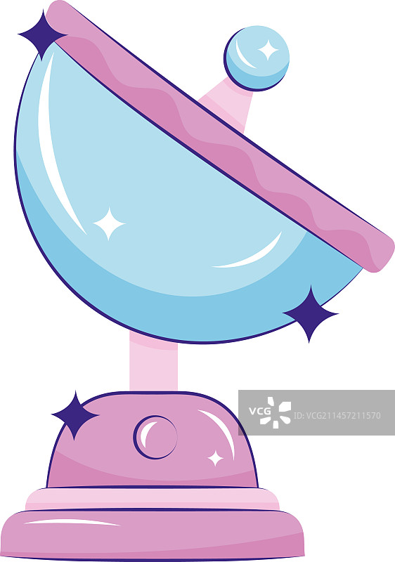 粉色卫星天线图片素材