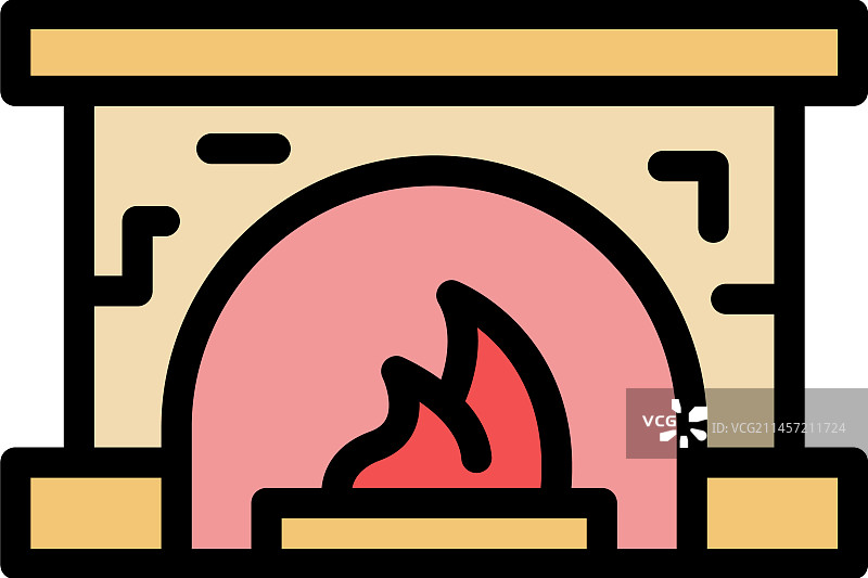 炉子熔炉图标（扁平）图片素材
