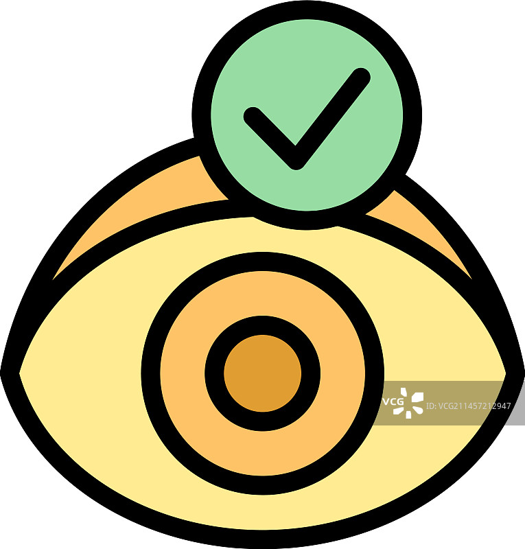 好眼力图标扁平风格图片素材